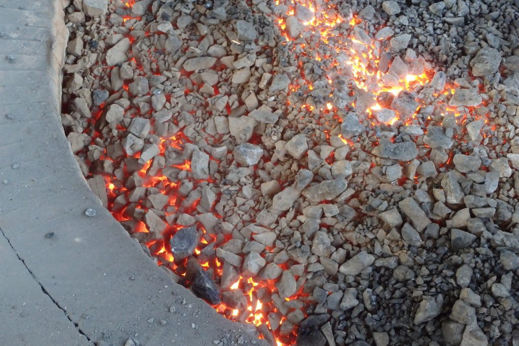 BioLime Limestone in a kiln