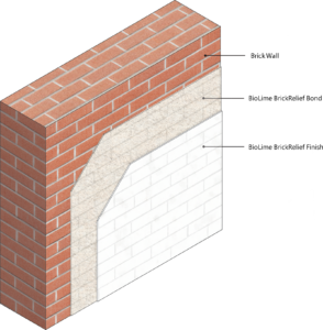 BrickRelief Lime Slurry specification isometric by BioLime