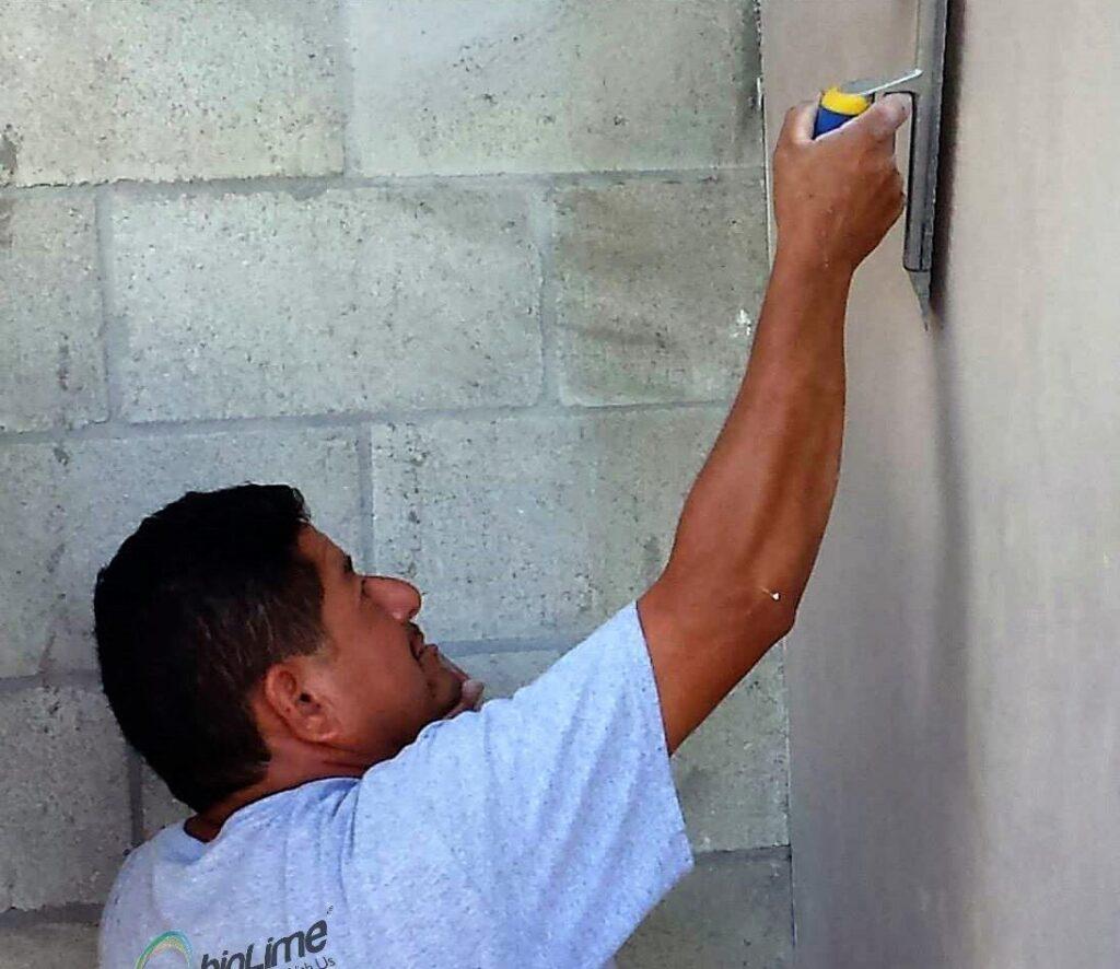 exterior lime plaster